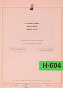 Hewlett Packard-Hewlett Packard 6215A, DC Power Supply Operations Service and Electricals Manual 1969-6215A-01